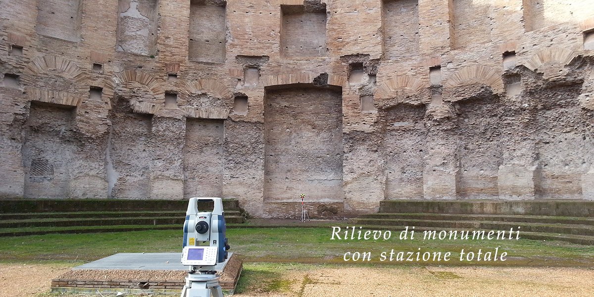 rilievo monumenti stazione totale