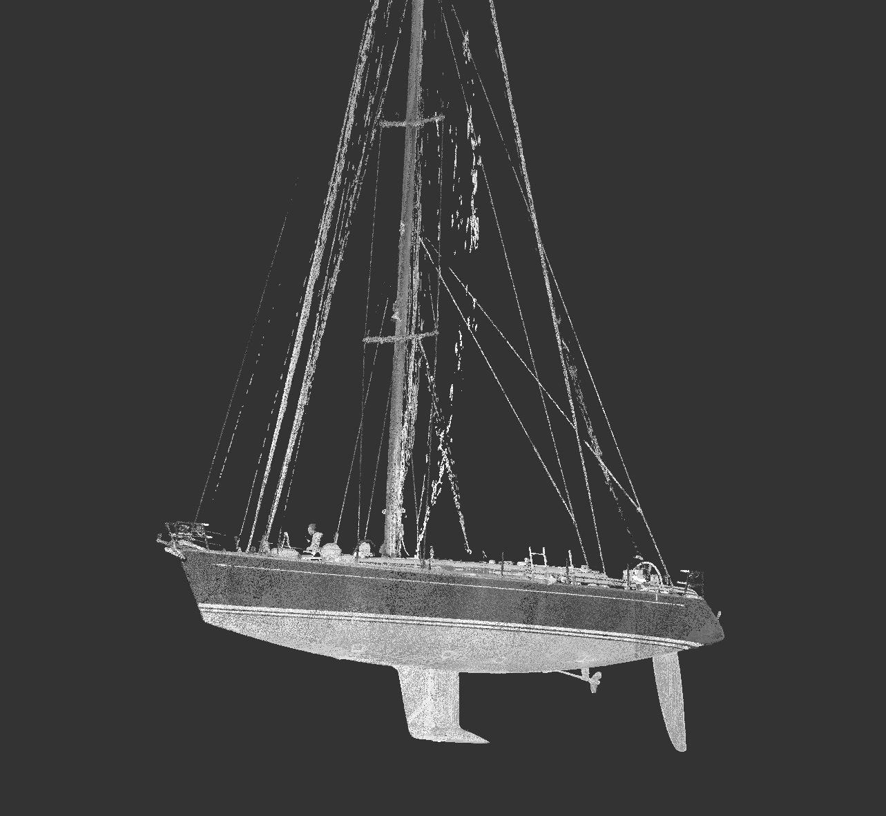 Laserscanner barche a vela