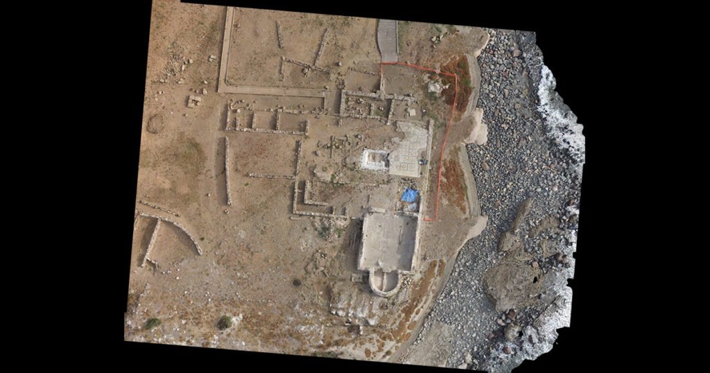 Nora: aerofotogrammetria Tempio di Esculapio