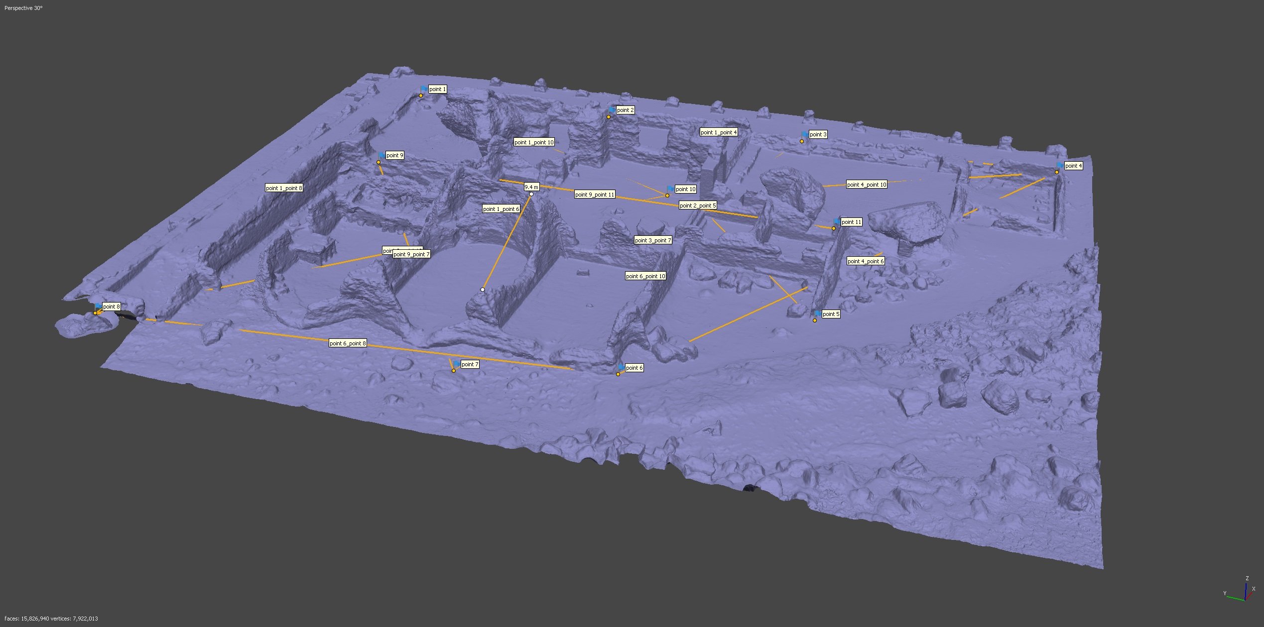 Nora Terme a Mare modello 3D