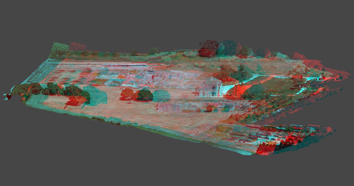 Privernum: visione 3D di modello aerofotogrammetrico da drone