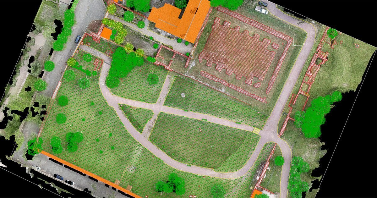 Rilievi aerofotogrammetrici in Archeologia: vigna Barberini