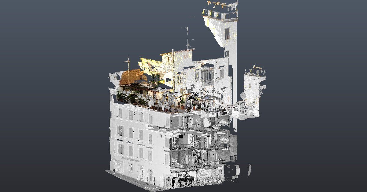 Rilievi laser scanner: hotel Antica Locanda a Roma