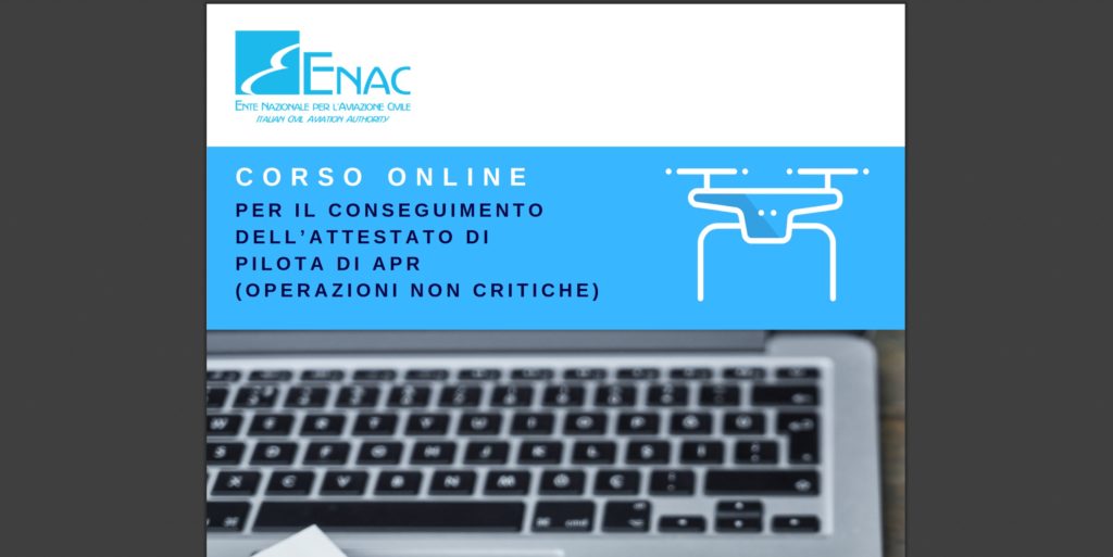 ENAC attivo sito online attestato pilota apr